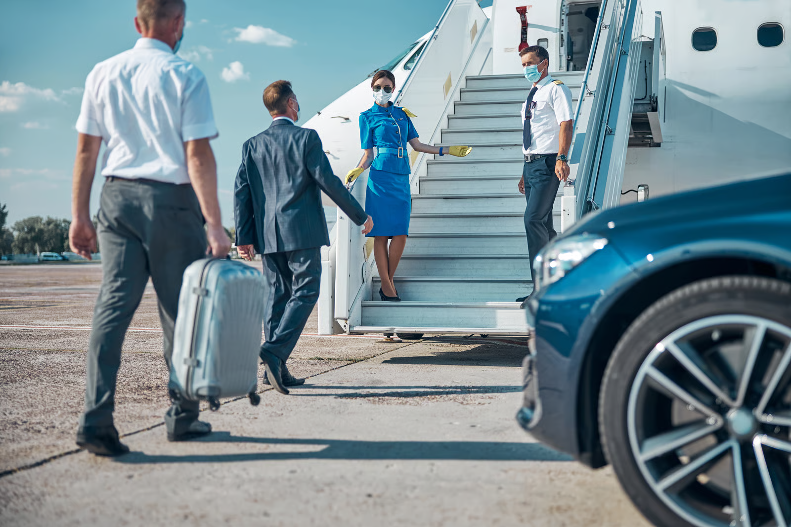 VIP Flughafentransfer — Boarding am Privatjet